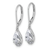 True Origin 14K White Gold 1 3/4 carat Lab Grown Diamond VS+ F+ Complete Leverback Earrings